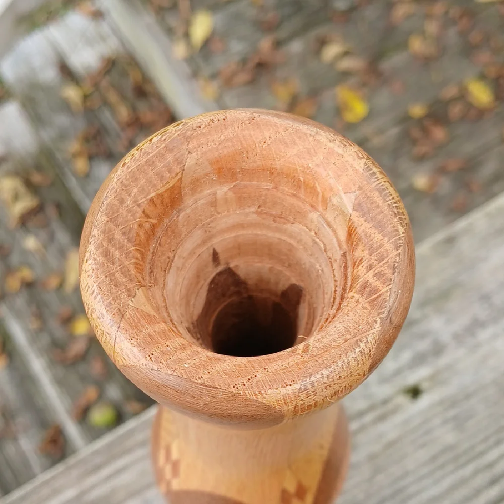 Wood Inlay Vase 10